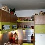 Kuhinja - kombinacija olive in olivne zelene 